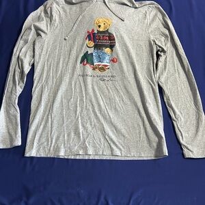 Ralph Lauren Gray Polo Bear Long Sleeve